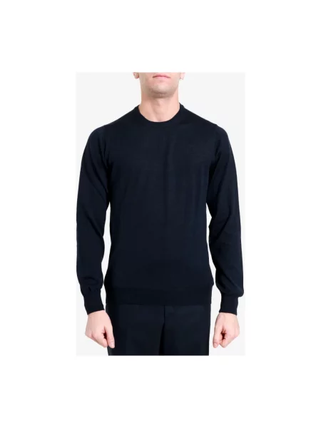 Sweter Tagliatore wełniany niebieski