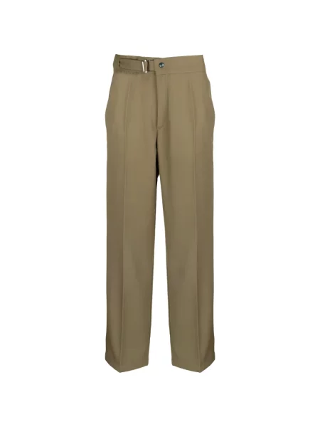 Pantaloni Costumein cu cataramă verde