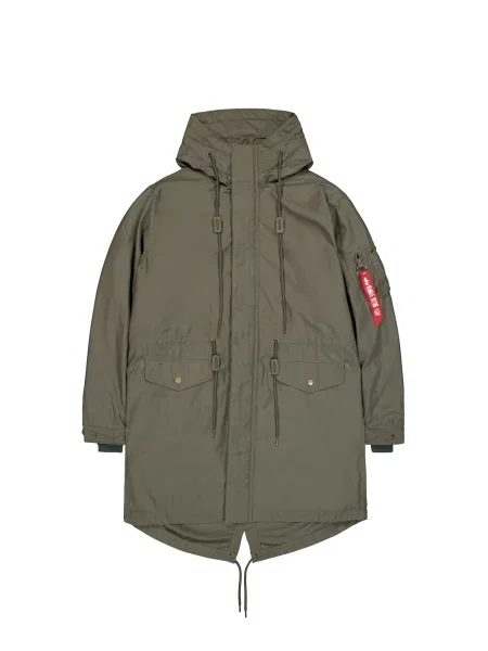 ALPHA INDUSTRIES Geacă de primăvară-toamnă kaki / roșu alb