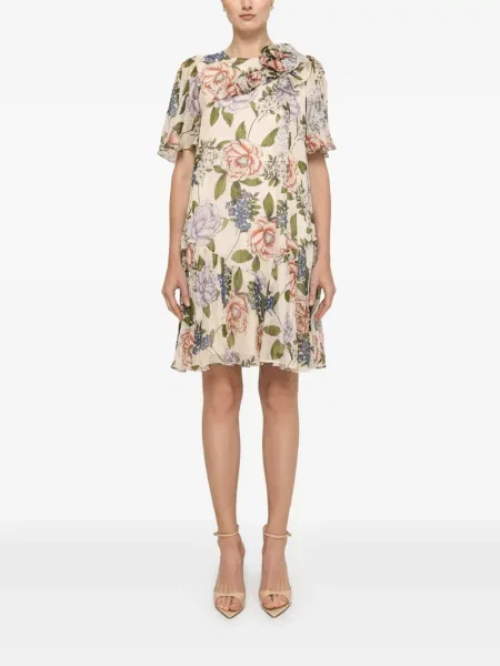 Rochie mini Nissa cu model floral cu imagine