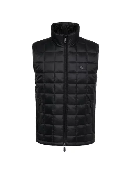 Matlasat vestă Calvin Klein cu autograf negru