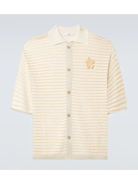 Плетена риза Commas на цветя бяло