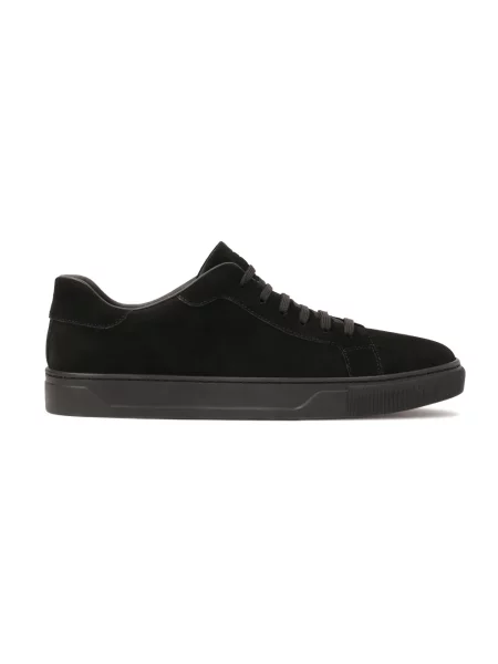 Sneakersy Kazar sznurowane zamszowe czarne