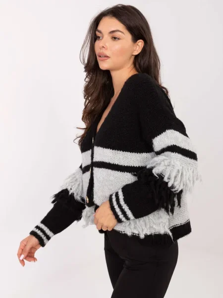 Pulover Italy Moda negru