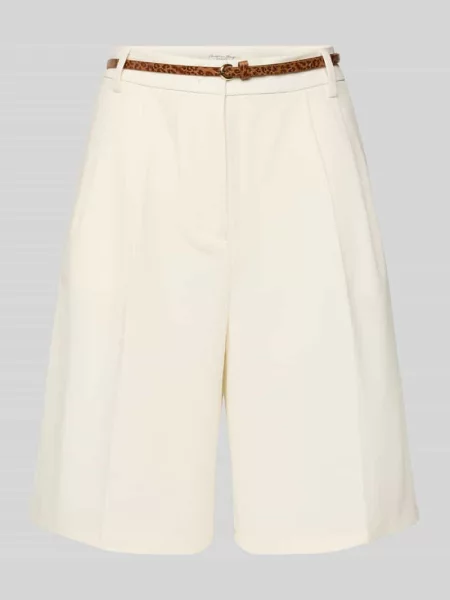 Bermudy z wpuszczanymi i Christian Berg Woman białe