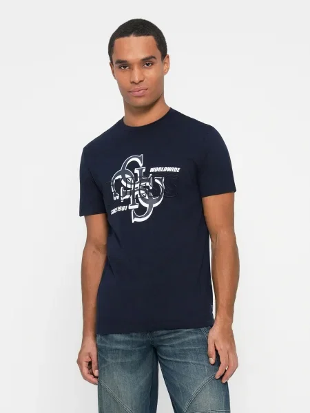 Guess Tricou albastru