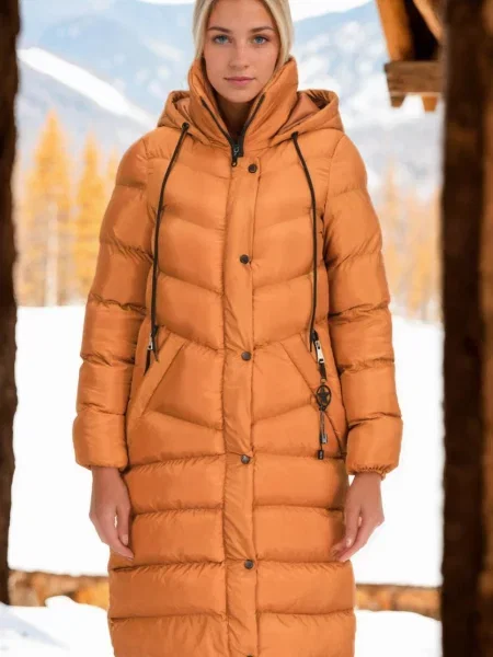 Palton Dewberry portocaliu