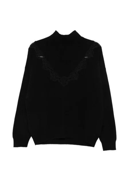 Pulover Ermanno Firenze din dantelă negru