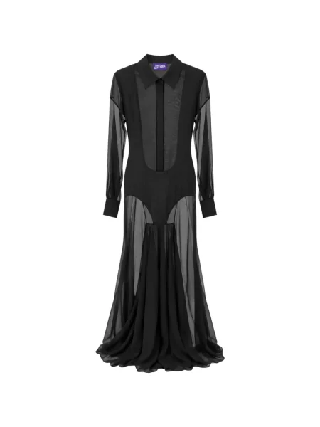 Rochie tip cămașă Jean Paul Gaultier negru