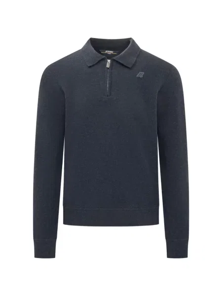 Gulerat tricou polo K-way gri