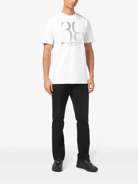 Tricou Billionaire cu imagine alb