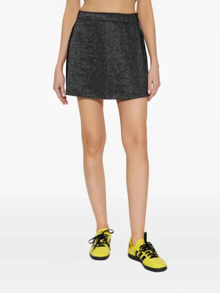 Prugasti prsluk Adidas od flisa s vezicama crvena