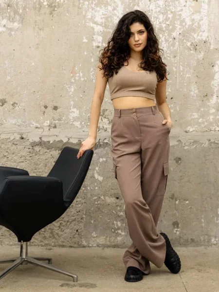 Карго Seventeen бавовна/віскоза коричневий