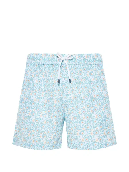 Pantaloni scurți Fedeli cu model floral cu imagine alb