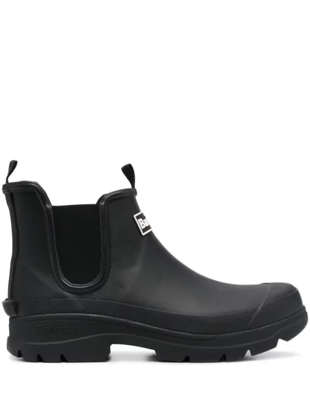 Cizme scurte Barbour cu autograf negru