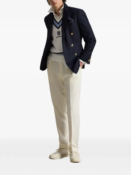 Șapcă Polo Ralph Lauren cu broderie alergare de in alb