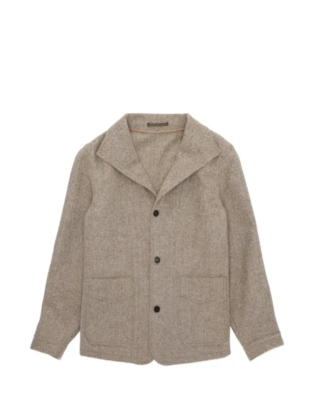 Geacă Fortela de lână cu model herringbone