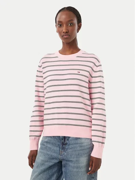 Tommy Jeans Пуловер Essential розов