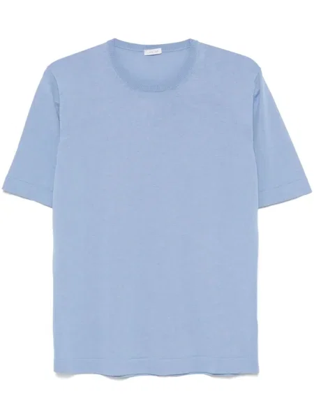 Tricou Caruso tricotate albastru