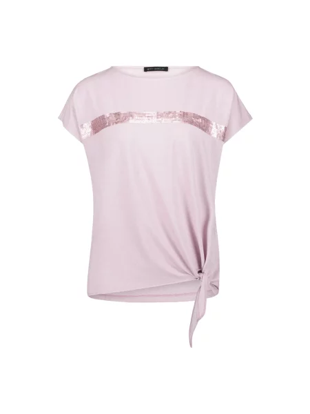 Koszulka Betty Barclay z kokardką z półrękawem różowa