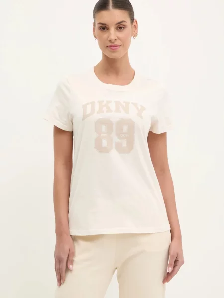 DKNY tričko béžové