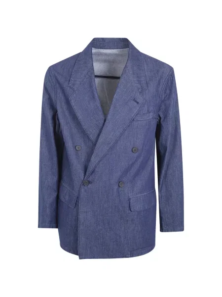 Sacou Emporio Armani cu două rânduri de nasturi albastru