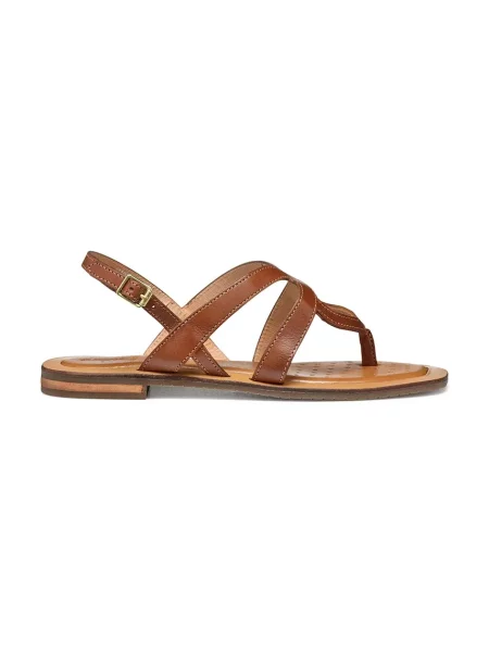 Geox sandale de piele D SOZY QC C maro