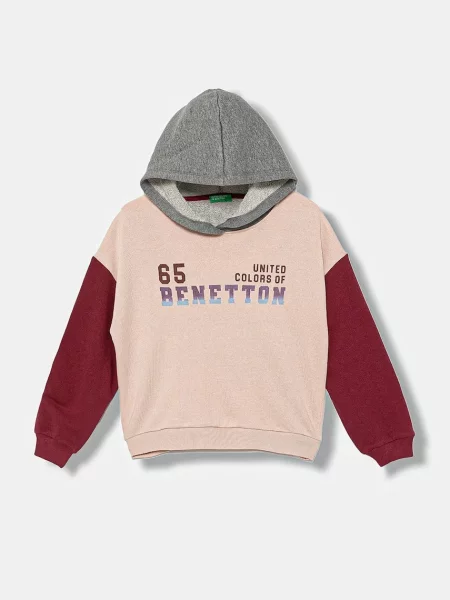 United Colors of Benetton Dětská mikina růžová