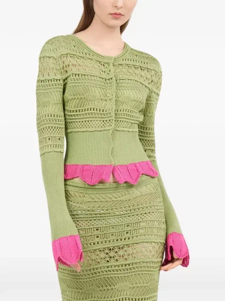 Cardigan Roberto Cavalli verde