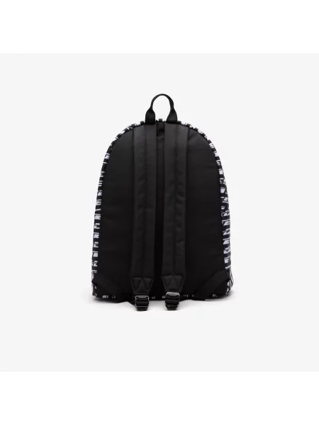 Lacoste Plecak Neocroc Z Nadrukiem Logo czarny