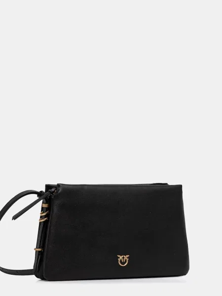 Geanta de piele Pinko din piele negru