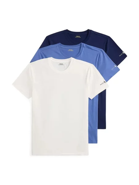 Polo Ralph Lauren tricou pentru bărbați pachet de 3 alb
