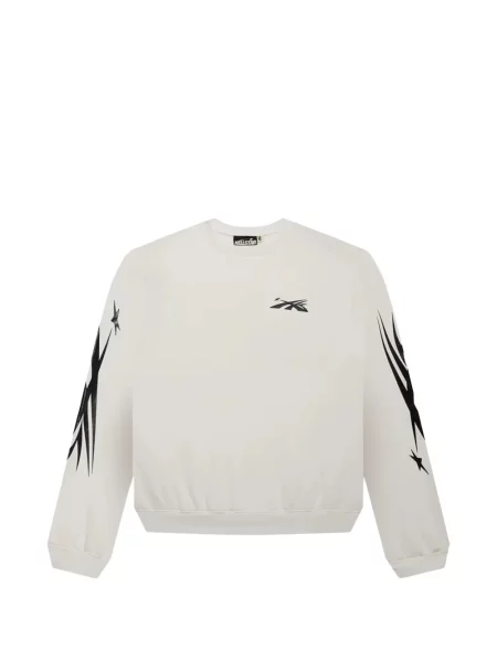 Bluza Hellstar z okrągłym dekoltem biała