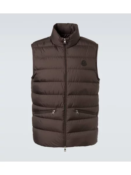 Puh brezrokavnik Moncler rjava