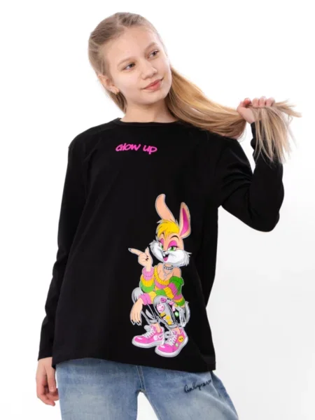 Дитячий Лонгслів Носи своє чорний