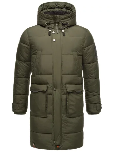 Geacă parka Stone Harbour cu strasuri kaki