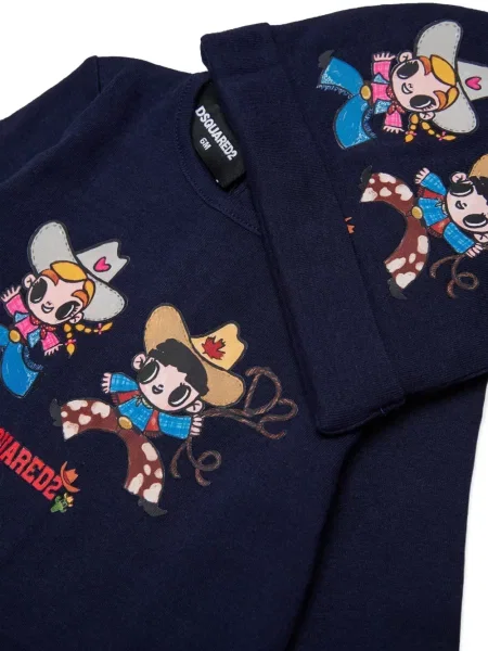 Piżama dziecięca Dsquared2 niebieska