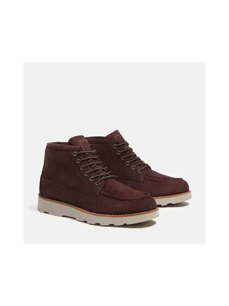 Botki Timberland koronkowe brązowe