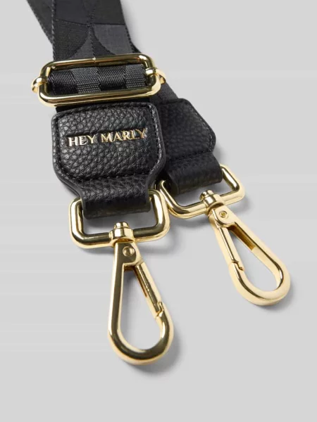 Pasek na ramię z detalami z logo model Iconic Strap' Hey Marly czarny