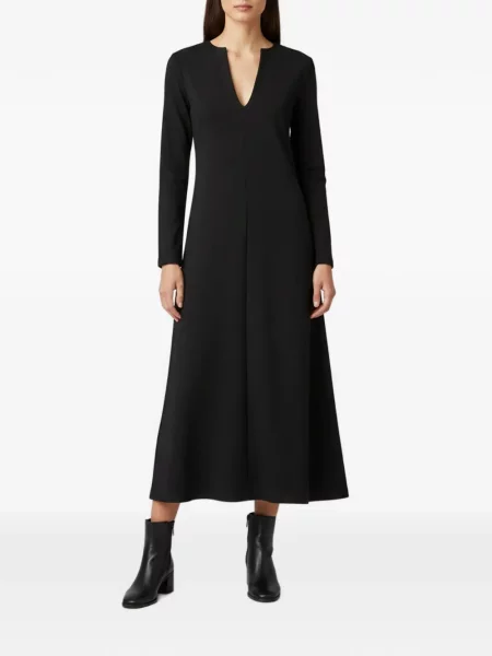 Rochie midi Toteme cu decolteu în V negru