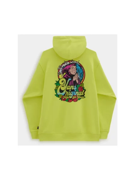 Bluza z kapturem Vans z kapturem żółta