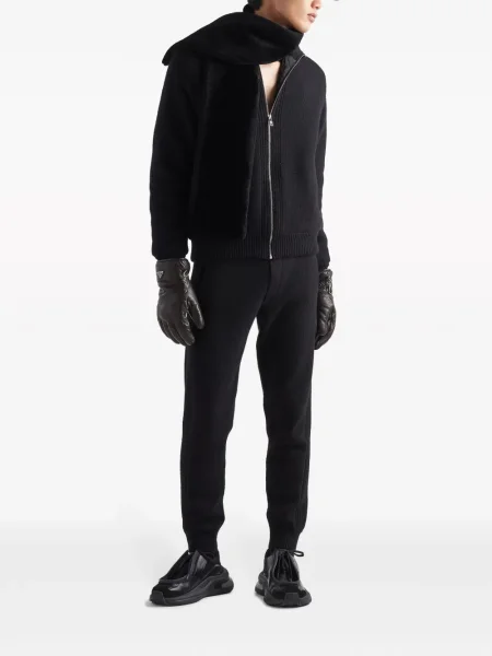 Cardigan Prada de lână negru