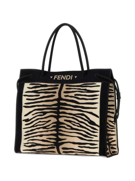 Shopper kabelka Fendi čierna