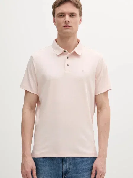 Calvin Klein polo gładki beżowy