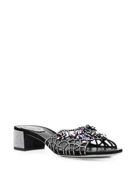 Papuci tip mules Rene Caovilla negru