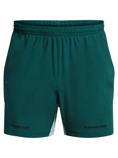UNDER ARMOUR Športne hlače Projekt Rock žad / temno zelena