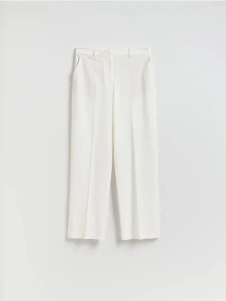 Reserved Штани з додаванням білий