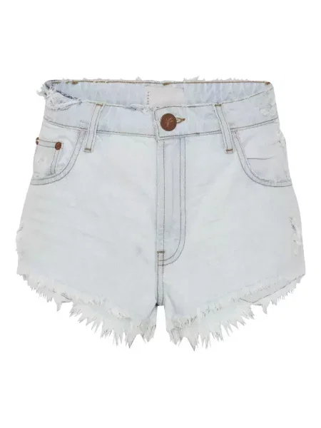 Pantaloni scurți din denim One Teaspoon albastru