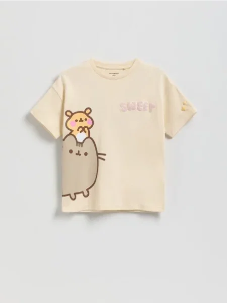 Reserved Tricou Pusheen bej