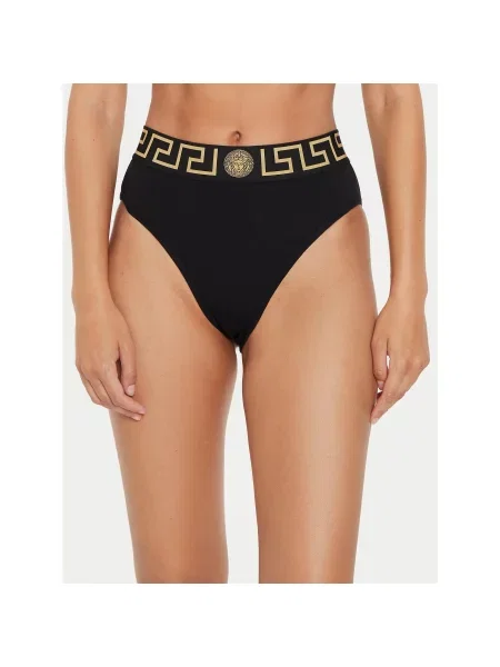 Versace Класичні труси з високою талією чорний